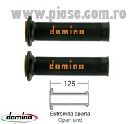 Set mansoane road-racing Domino model A010 - culoare: negru/portocaliu (lungime: 125 mm)